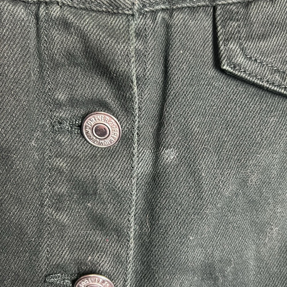Forever 21 green denim mini skirt - Picture 3 of 8